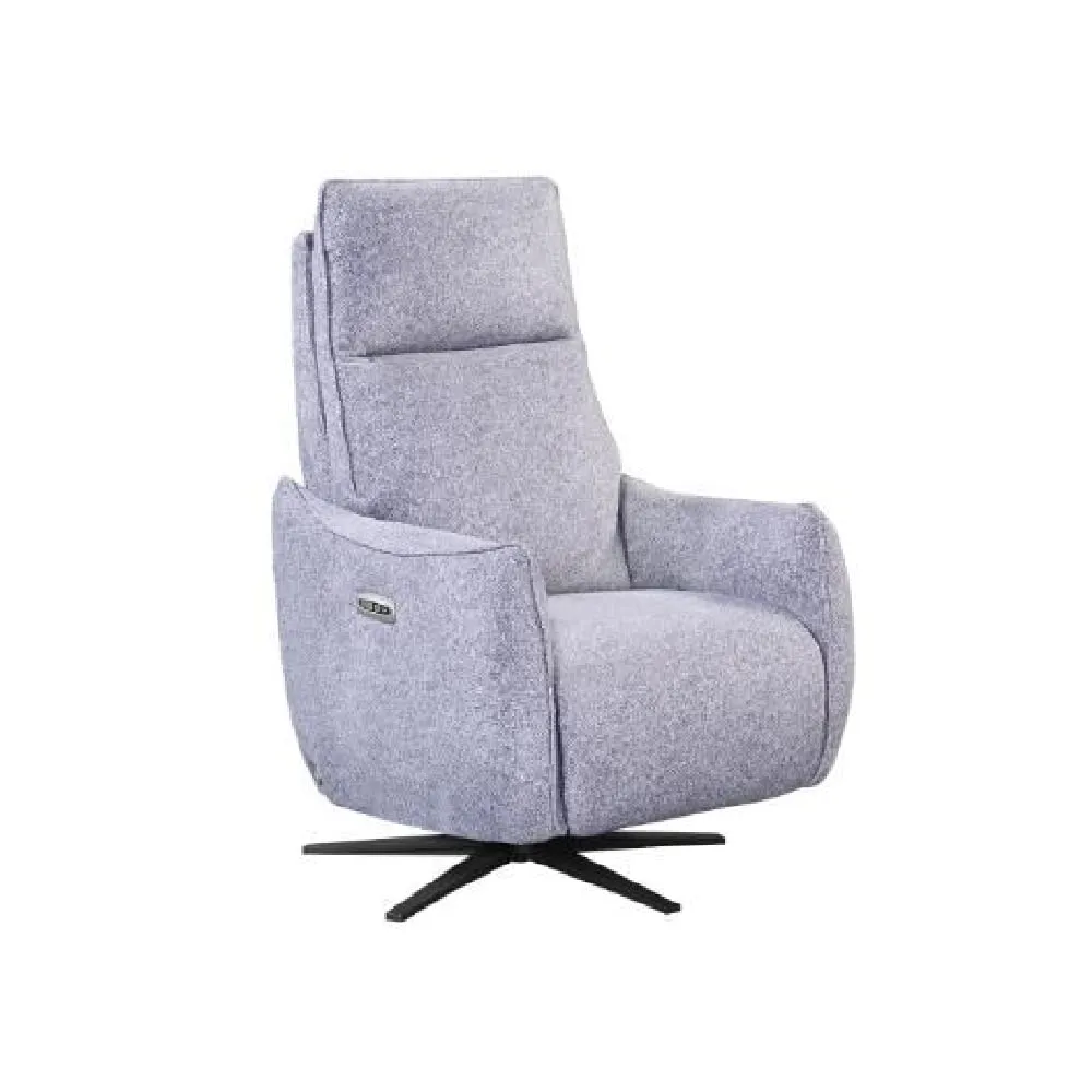Leiria 1-Seater Recliner Sofa - Grey, Fabric