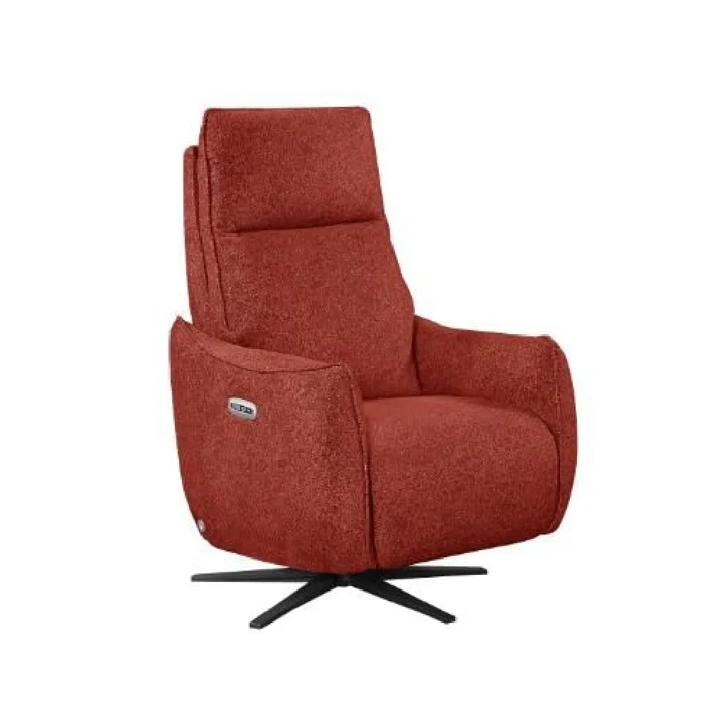 Leiria 1-Seater Recliner Sofa - Ruby, Fabric