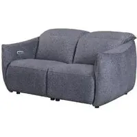 Leiria 2-Seater Recliner Sofa - Anthracite, Fabric