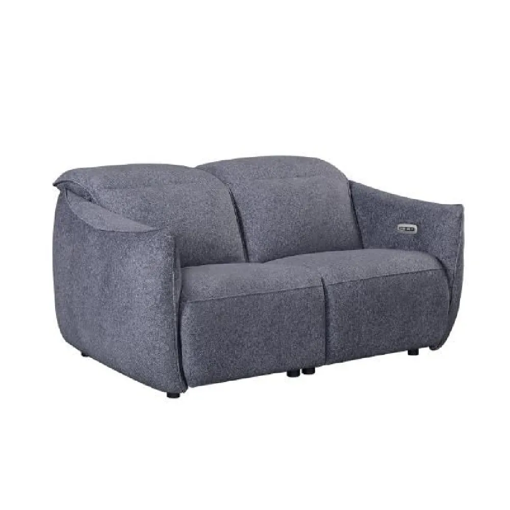 Leiria 2-Seater Recliner Sofa - Anthracite, Fabric