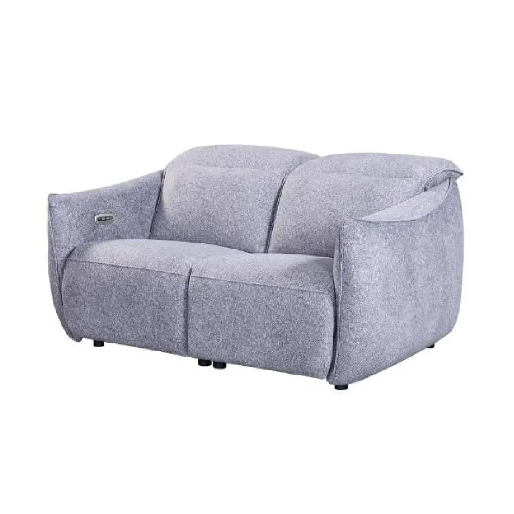Leiria 2-Seater Recliner Sofa - Grey, Fabric