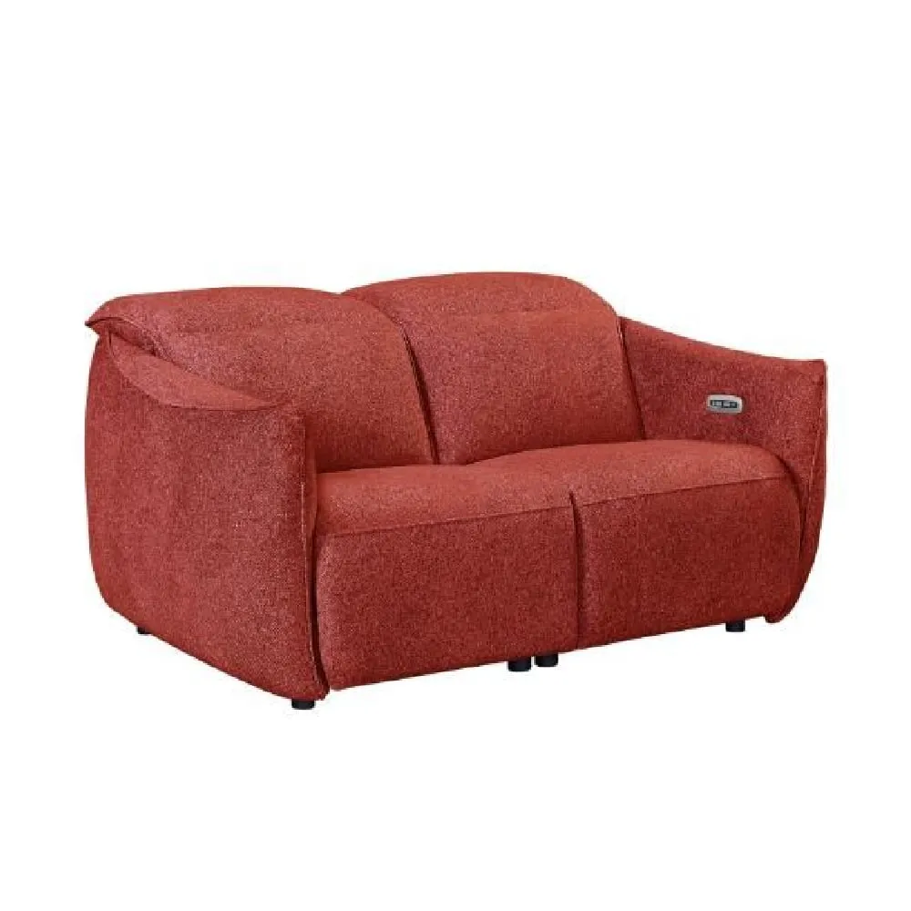 Leiria 2-Seater Recliner Sofa - Ruby, Fabric