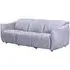 Leiria 3-Seater Recliner Sofa - Grey, Fabric