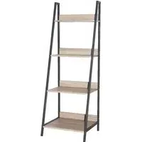 Leith 4-Shelf Bookcase - Oak, Wood