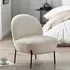 Lemoore Accent Bedroom Chair - Ivory, Boucle