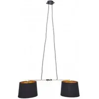Lena 2 Pendant Light - Black, Iron