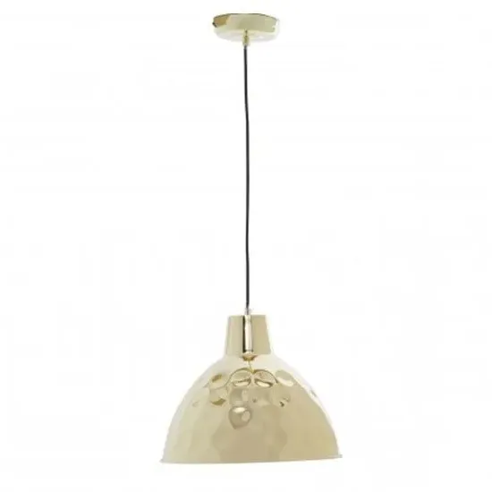 Lena Hammered Pendant Light - Gold, Iron