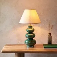 Lenoir 30cm Shade Table Lamp - White, Ceramic