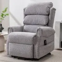 Lenoir Electric Recliner Chair with Lift Function - Dove, Fabric