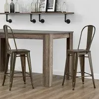Lenox Bar Chairs - Bronze, Wood