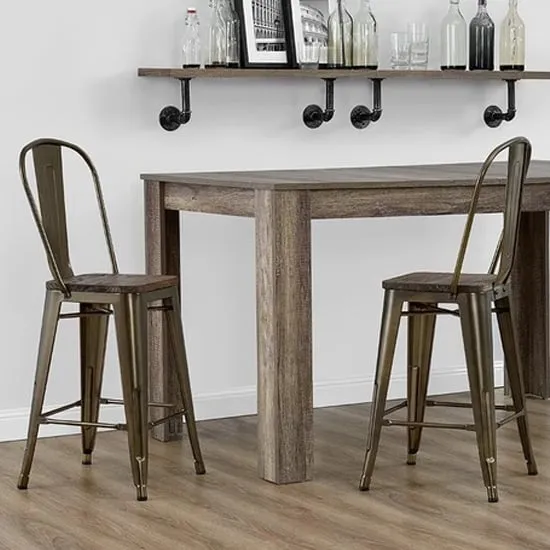 Lenox Bar Chairs - Bronze, Wood image