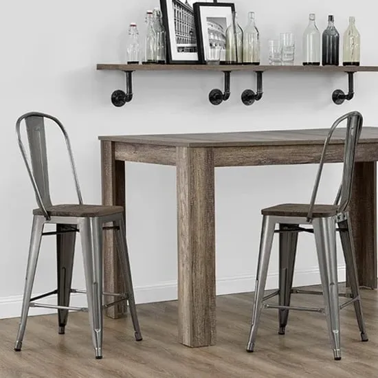 Lenox Bar Chairs - Copper Gun, Wood