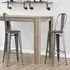 Lenox Bar Stools with Footrest - Copper Gun, Wood