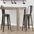 Lenox Bar Stools with Footrest - Copper, Wood