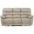 Leo 3-Seater Electric Recliner Sofa with USB - Natural, Fabric