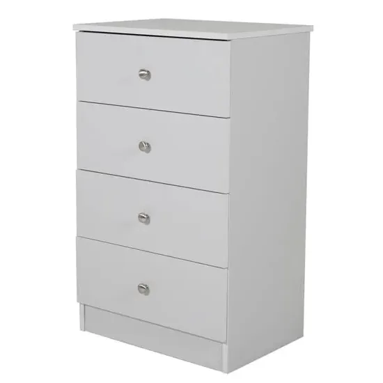 Leon Chest of 4 Drawers - Light Grey