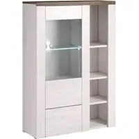 Leon Display Cabinet with 1 Door - Sibiu Larche Oak