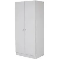 Leon Wardrobe with 2 Doors - Light Grey