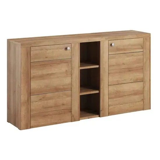 Leon Wooden Sideboard with 2 Doors - Riviera Oak image