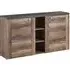 Leon Wooden Sideboard with 2 Doors - Satin Oak
