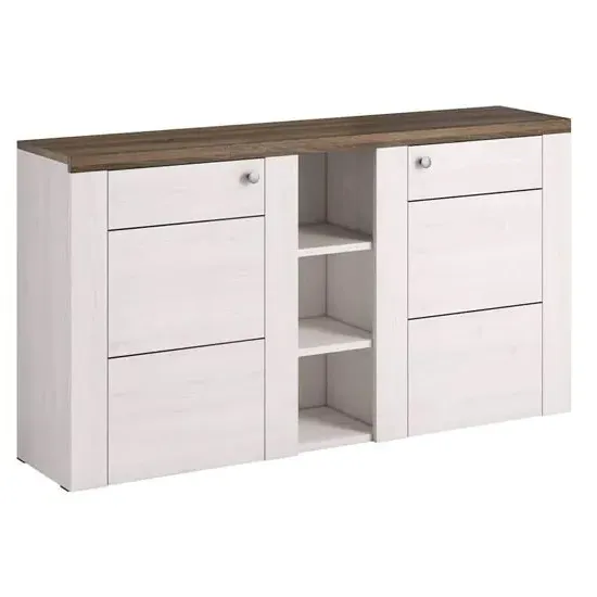 Leon Wooden Sideboard with 2 Doors - Sibiu Larche Oak