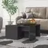 Leonia Square Coffee Tables - Grey, High Gloss