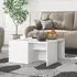 Leonia Square Coffee Tables - White, Chipboard