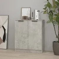 Leslie 2-Door Sideboard - Concrete Effect, Engineered Wood