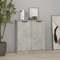 Leslie 2-Door Sideboard - Concrete Effect, Engineered Wood alternate view