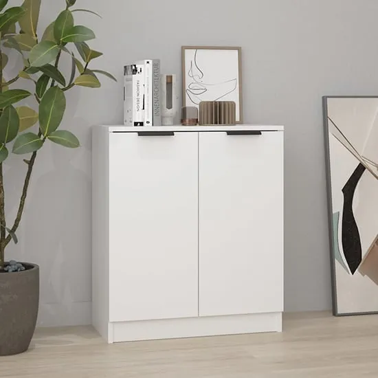 Leslie 2-Door Sideboard - White, Engineered Wood
