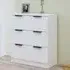 Leslie 3-Drawer Chest - White, Engineered Wood