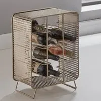 Lethbridge Metal Bottle Rack - Gold