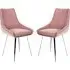 Levant Dining Chairs Set of 2 - Pink, Velvet