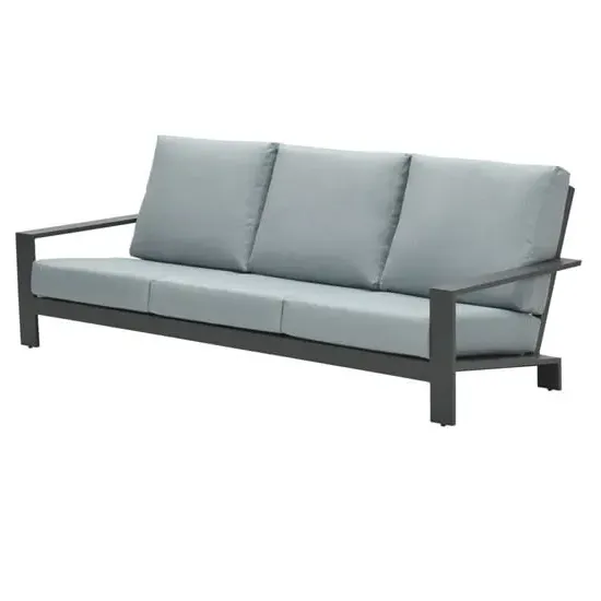 Levi 3-Seater Sofa - Mint Grey, Fabric