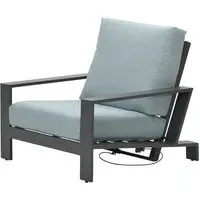 Levi Reclining Armchair - Mint Grey, Fabric