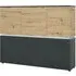 Levy 6-Door Sideboard with LED - Platinum Oak