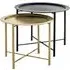Lewiston Set of 2 Coffee Tables - Gold, Metal