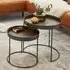 Lewiston Set Of 2 Side Tables - Copper, Black