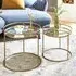 Lewiston Set of 2 Side Tables - Gold, Mirror