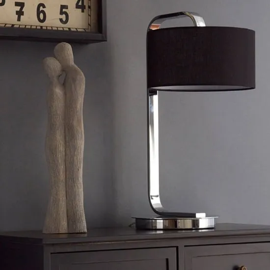 Leylow Table Lamp - Black, Chrome image