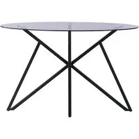 Liam Console Table - Grey, Glass