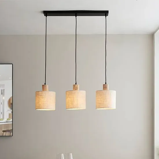 Liberty 3 Light Linear Ceiling Pendant - Natural image