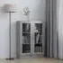 Libet Display Cabinet with 2 Doors - Concrete Effect