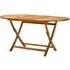 Libni Oval Folding Garden Dining Table - Natural, Acacia