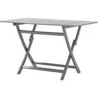 Libni Rectangular Folding Garden Dining Table - Grey, Acacia