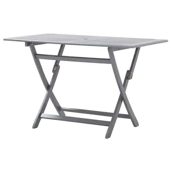Libni Rectangular Folding Garden Dining Table - Grey, Acacia