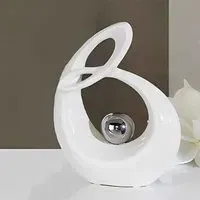 Life Small Sculpture - White, Ceramic