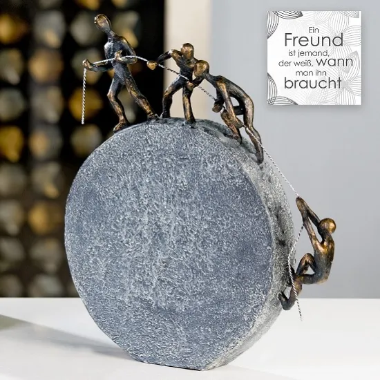 Lifting Sculpture - Antique Bronze, Poly Resin product