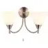 Lightson Alton 2 Light Wall Light with Pull Cord - Satin Chrome