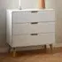 Lincoln 3-Drawer Chest of Drawers - White, Oak